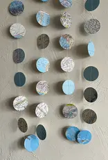 Paper Garland - Vintage Nat Geo Atlas Map Circles