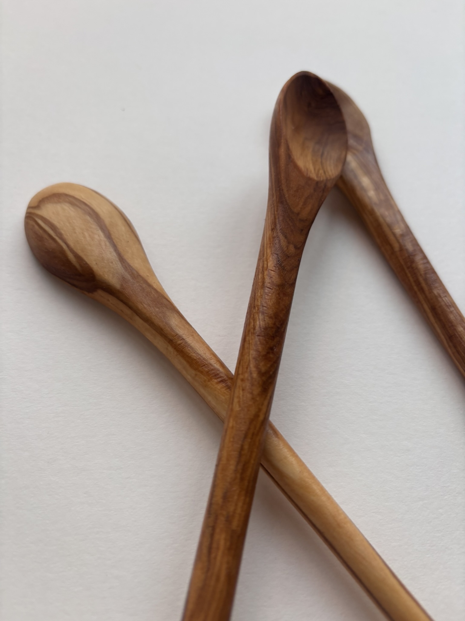 Olivewood Long Skinny Stirring Spoon - 10in