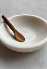 Danish White Marble Bowl - 4" x 1.5"