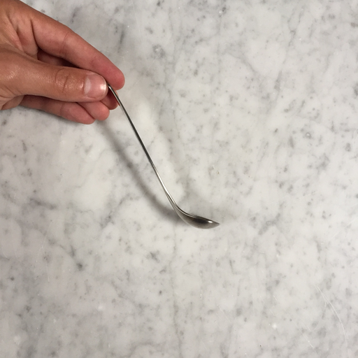 Sori Stainless Curved Sugar Ladle Spoon- 5.25 in.