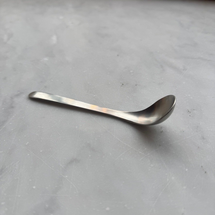 Sori Stainless Curved Sugar Ladle Spoon- 5.25 in.
