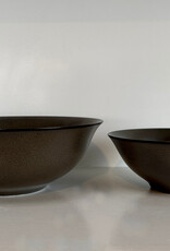Alongu Alongu Bowl Tenmoku Brown -7.75"