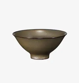Alongu Alongu Rice Bowl 5.5" Tenmoku Brown