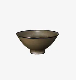 Alongu Alongu Rice Bowl 5" Tenmoku Brown