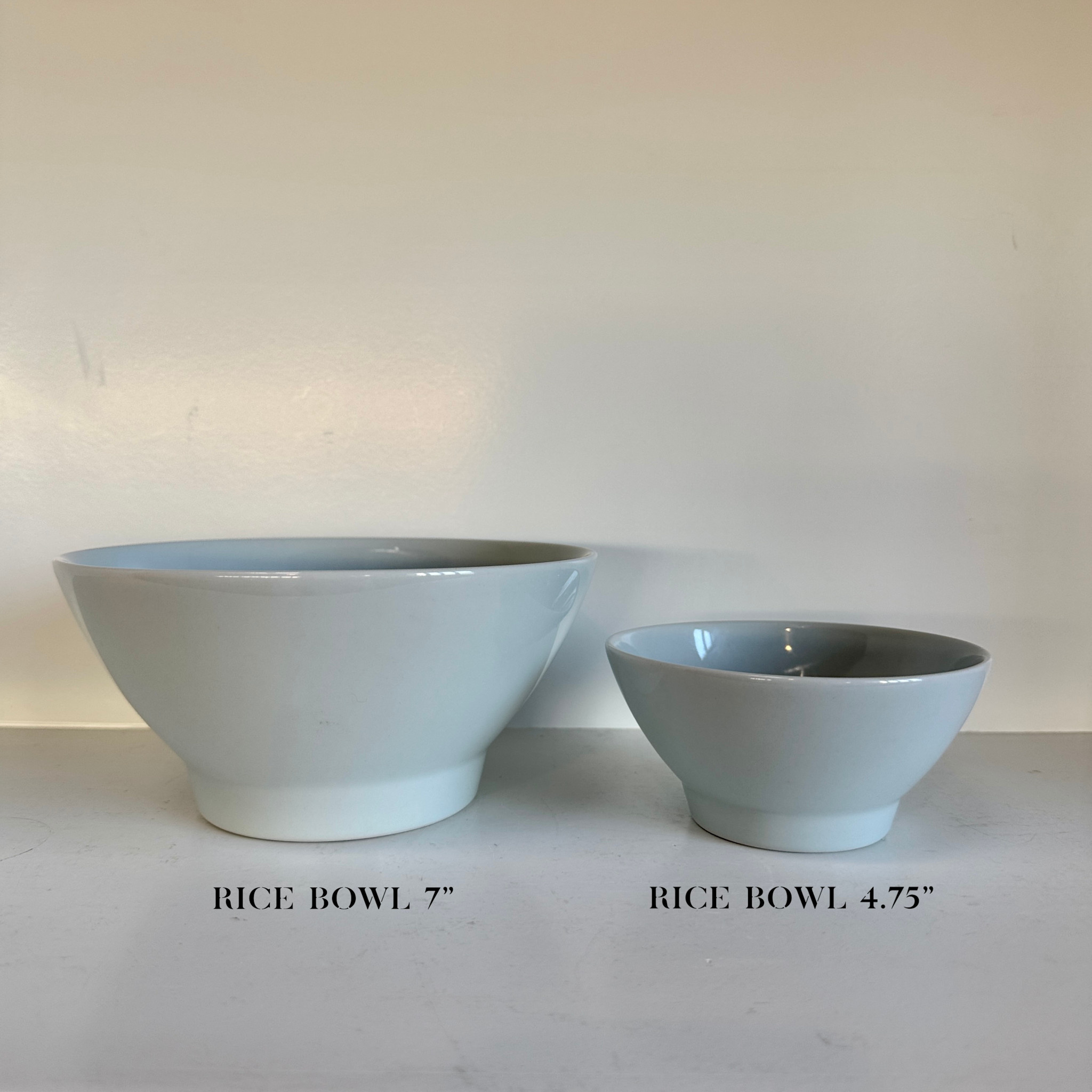 Common Everyday White Porcelain Rice Bowl - 7" Large