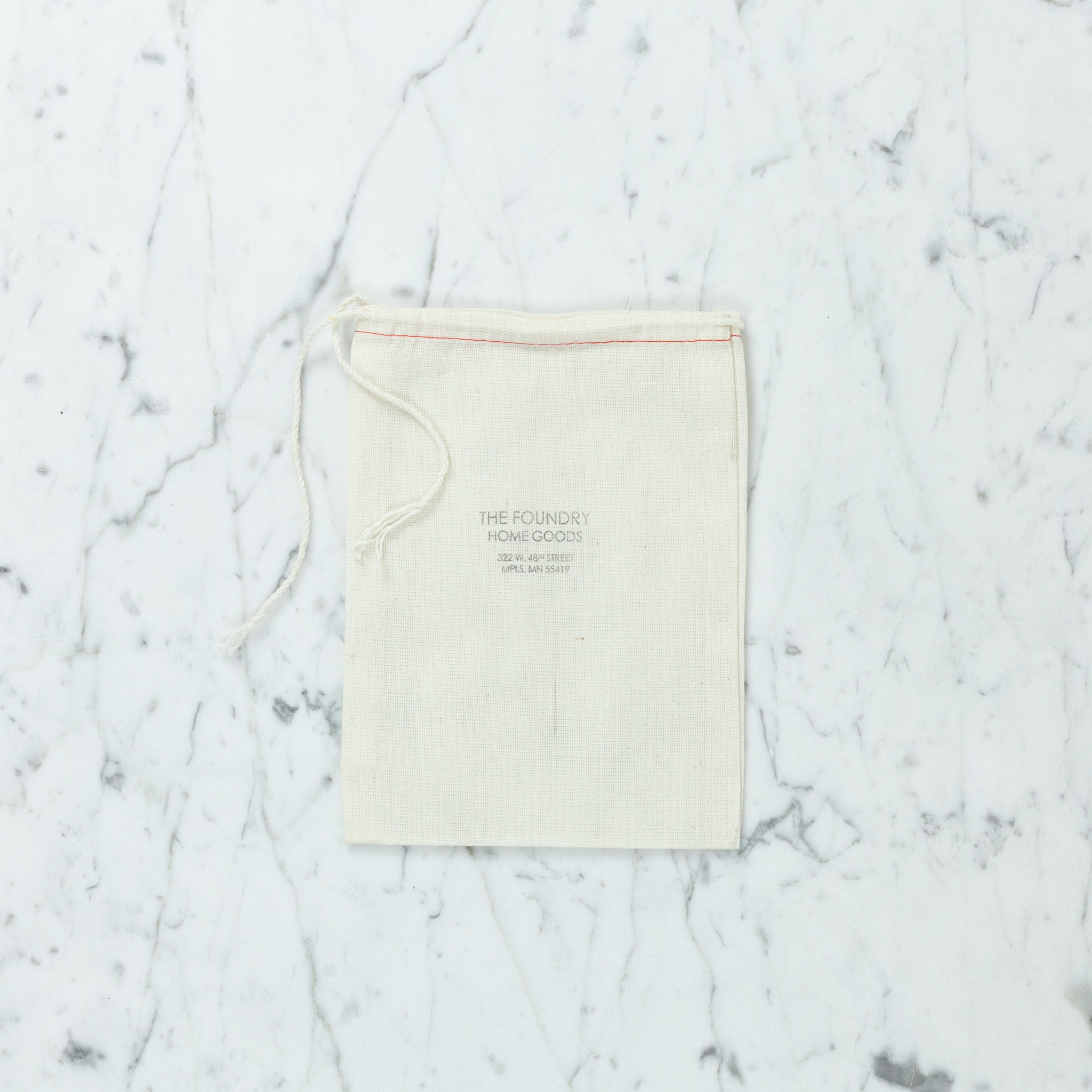 The Foundry Home Goods Foundry Muslin Drawstring Bag
