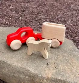 Bajo Red Car with Horse