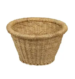 Bolga Baskets Natural Mini Round Cone Grass Bolga Basket - 7"D x 5"H