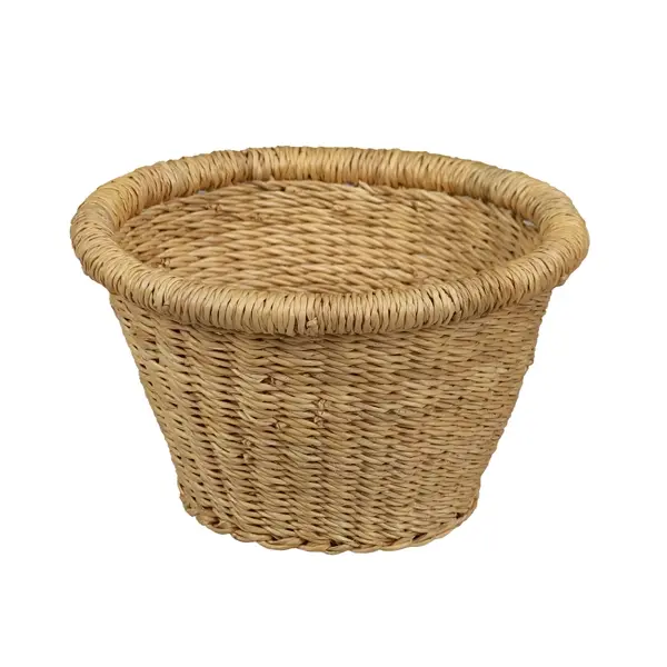 Bolga Baskets Natural Mini Round Cone Grass Bolga Basket - 7"D x 5"H