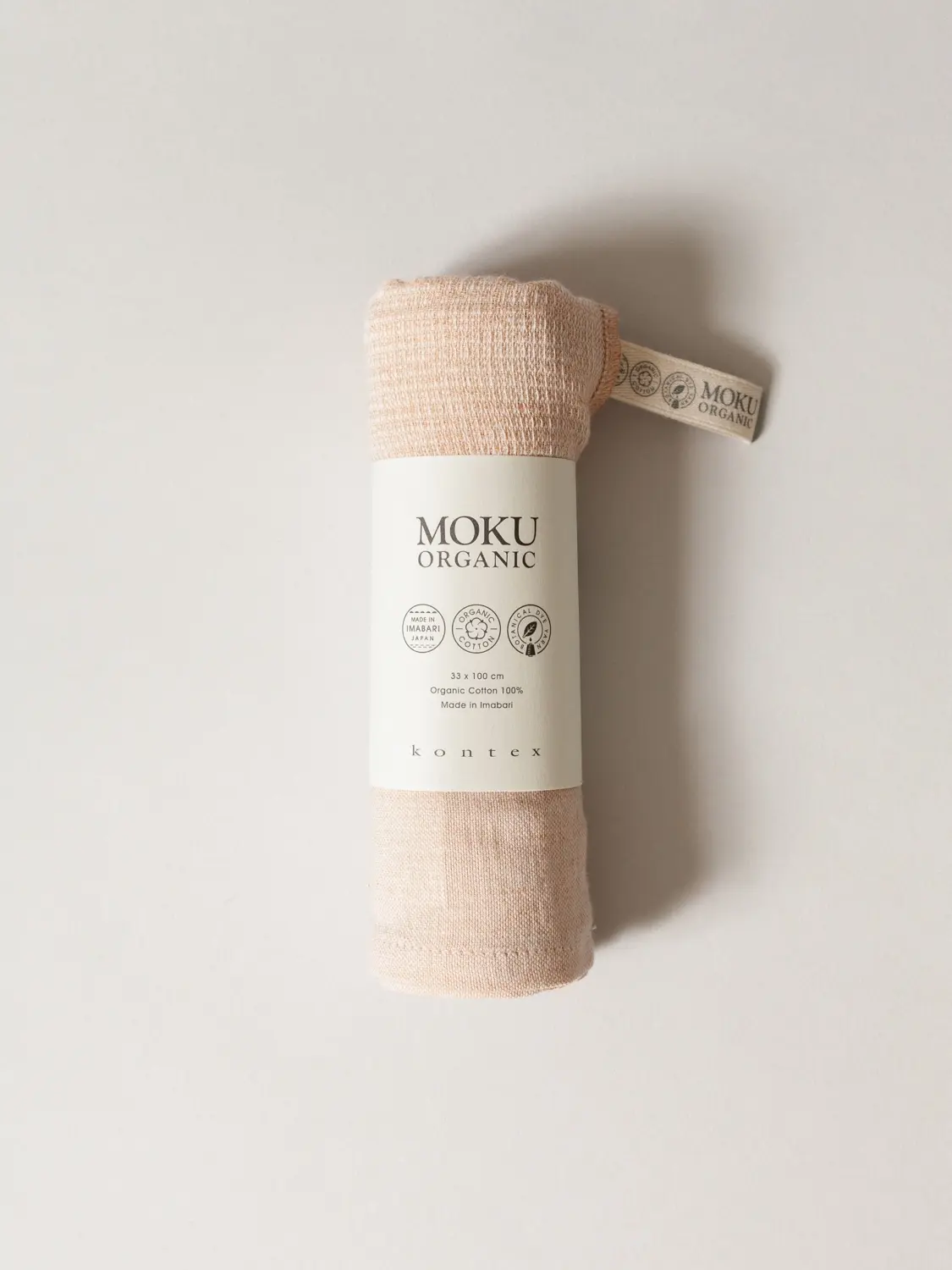 Moku Organic Hand Towel - Rooibos 13" x 39"
