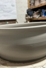 Rowe Pottery Handmade Fluted Serving + Baking Bowl Drift White 10x4"