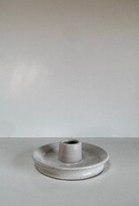 Bad Dogs Studio Bad Dogs Studio Handmade Taper Candle Holder in Earthy Clay - Speckled White