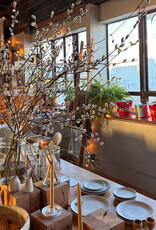 Bad Dogs Studio Handmade Taper Candle Holder in Earthy Clay - Speckled White