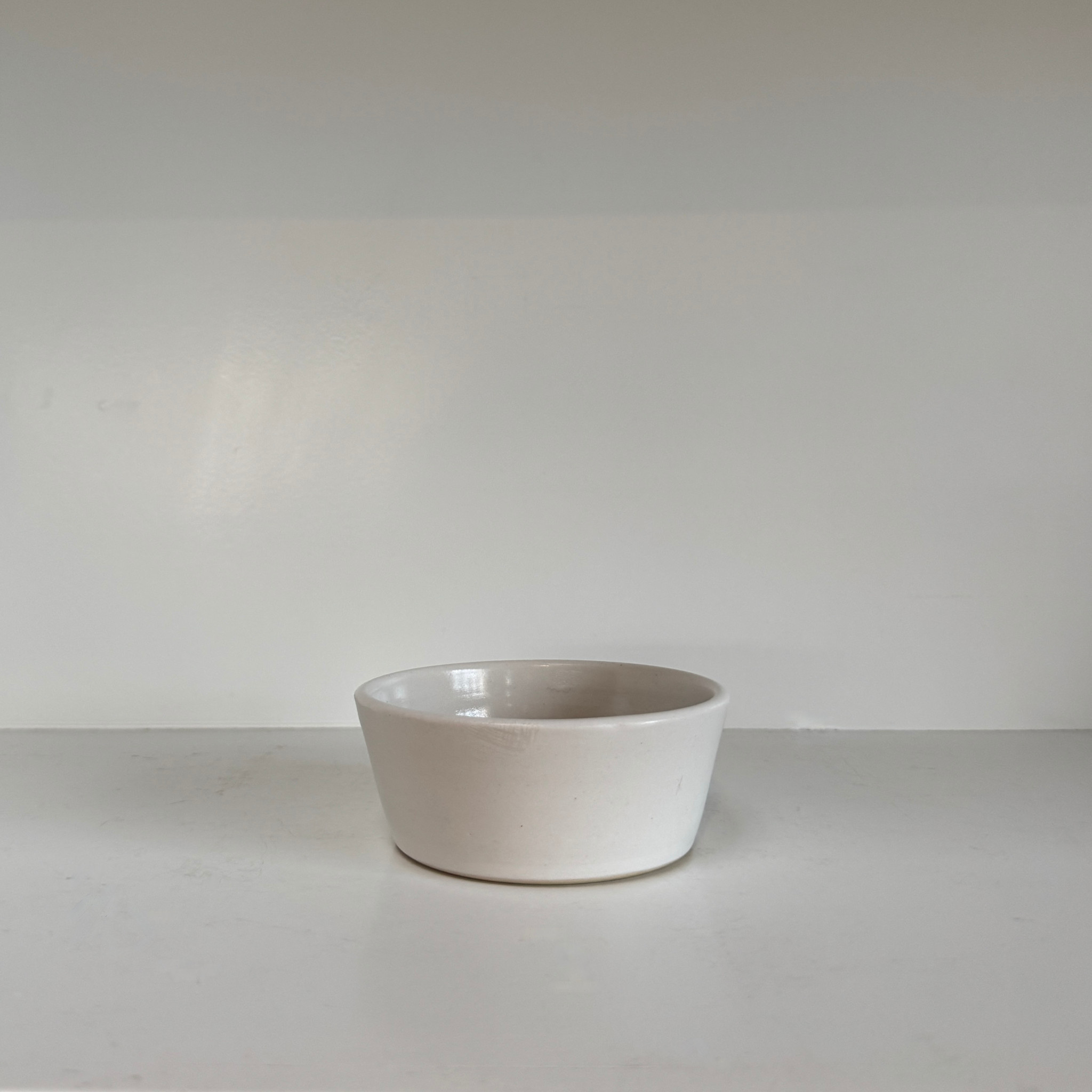 Bad Dogs Studio Bad Dogs Studio Tapered Stacking Bowl - White 3.75"