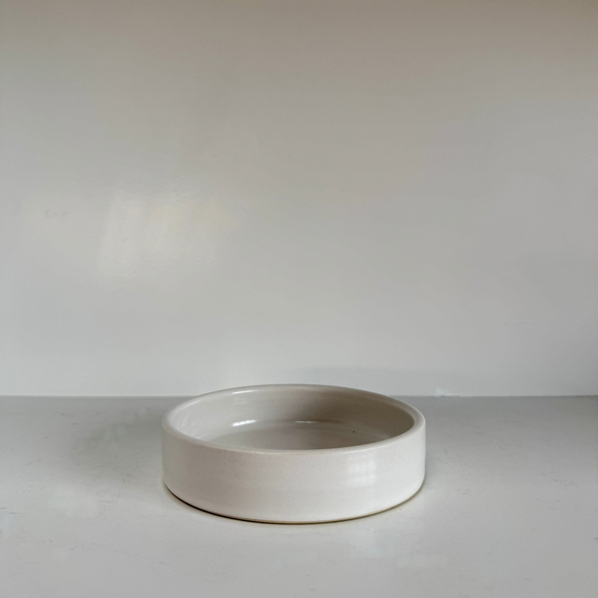 Bad Dogs Studio Bad Dogs Studio Straight and Simple Dish- White 3.5"