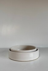 Bad Dogs Studio Bad Dogs Studio Straight and Simple Dish- White 4.5"