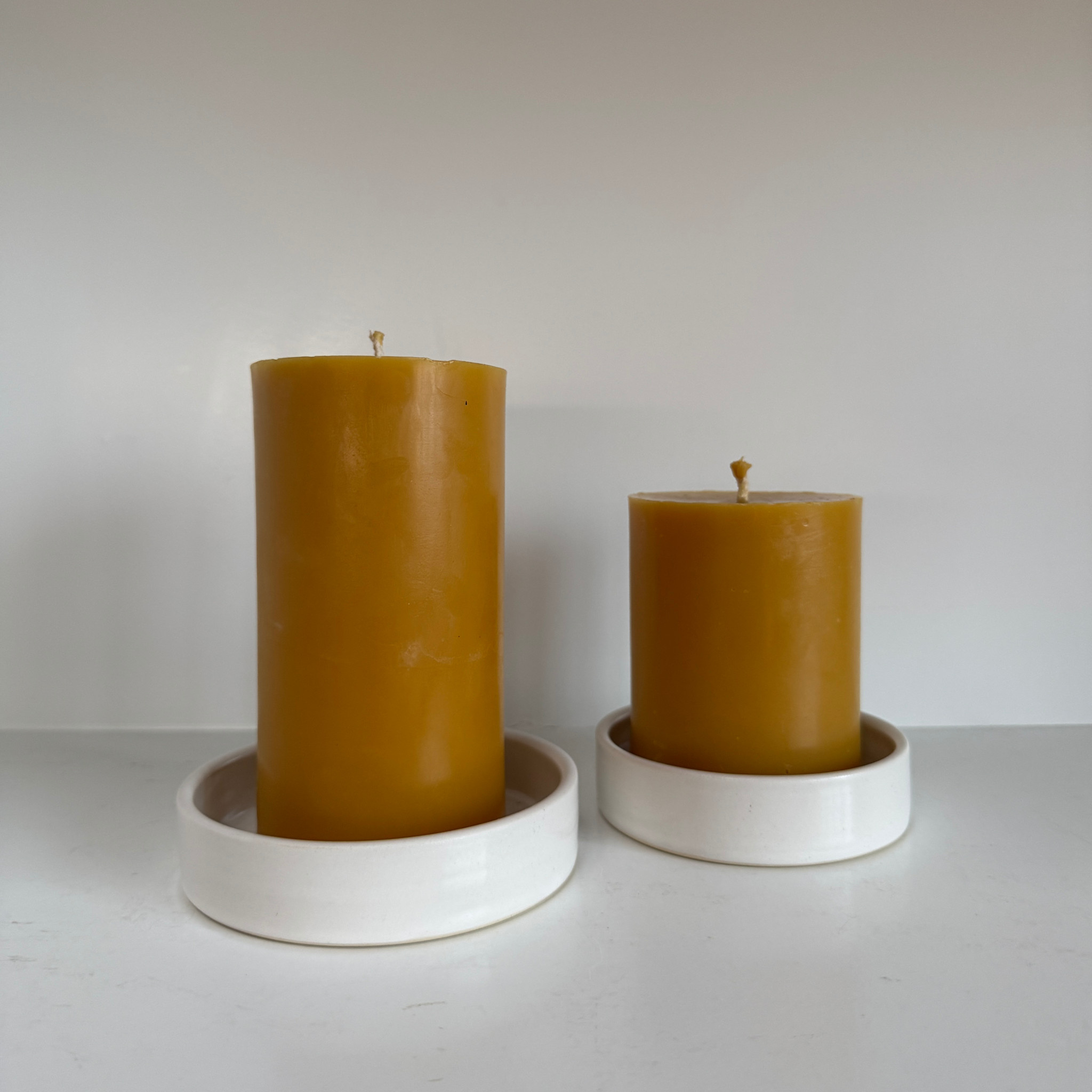 Bad Dogs Studio Bad Dogs Studio Straight and Simple Dish- White 4.5"