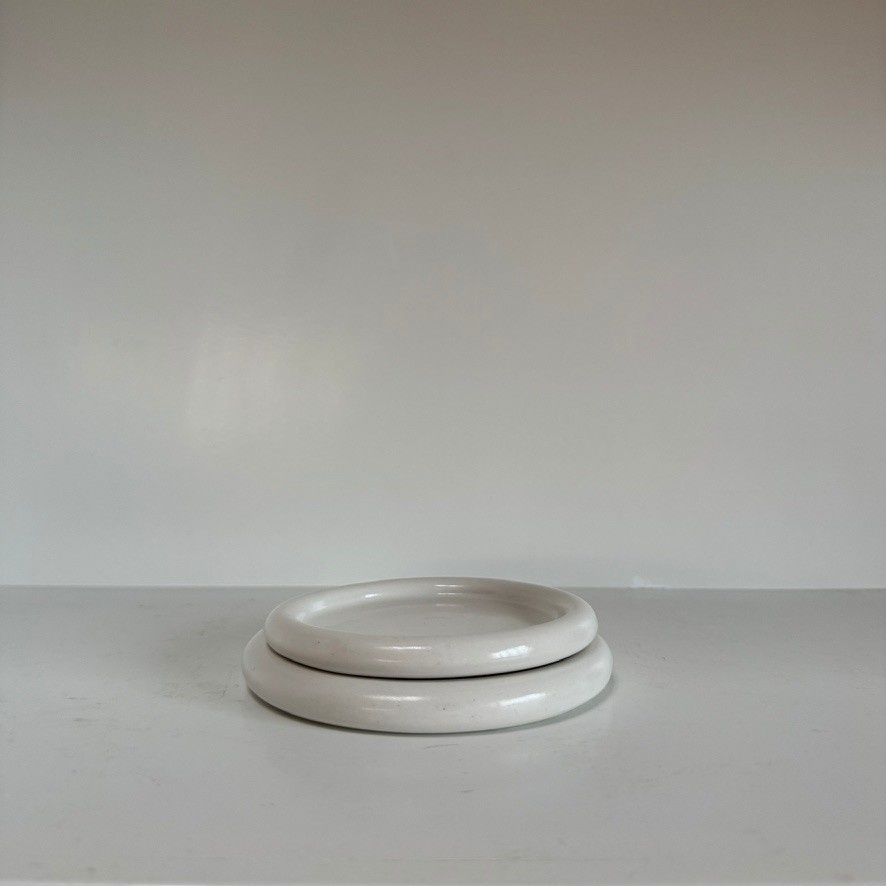 Bad Dogs Studio Bad Dogs Studio Classic Coaster 4"- White