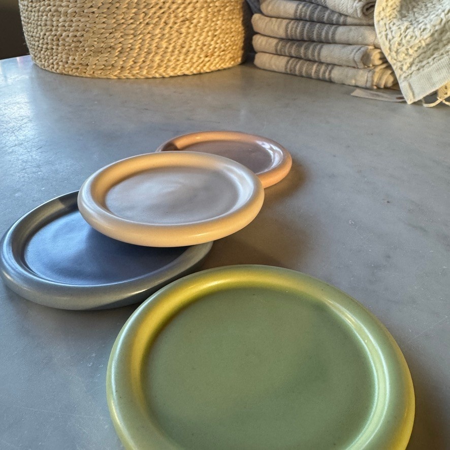 Bad Dogs Studio Bad Dogs Studio Classic Coaster 4"- Pear Green