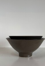 Alongu Alongu Rice Bowl Tenmoku Brown -5"