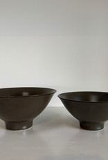 Alongu Alongu Rice Bowl Tenmoku Brown -5"