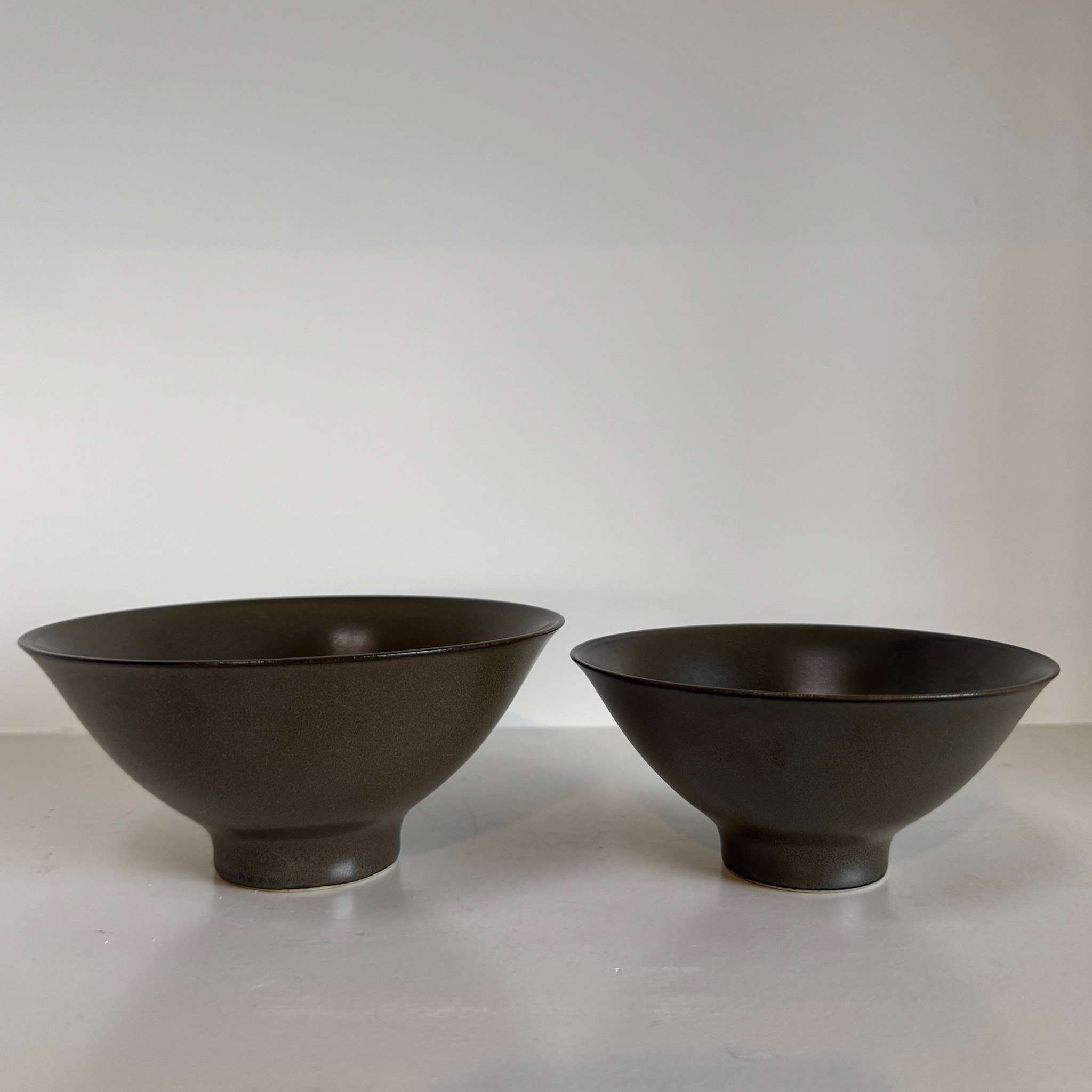 Alongu Alongu Rice Bowl Tenmoku Brown -5"