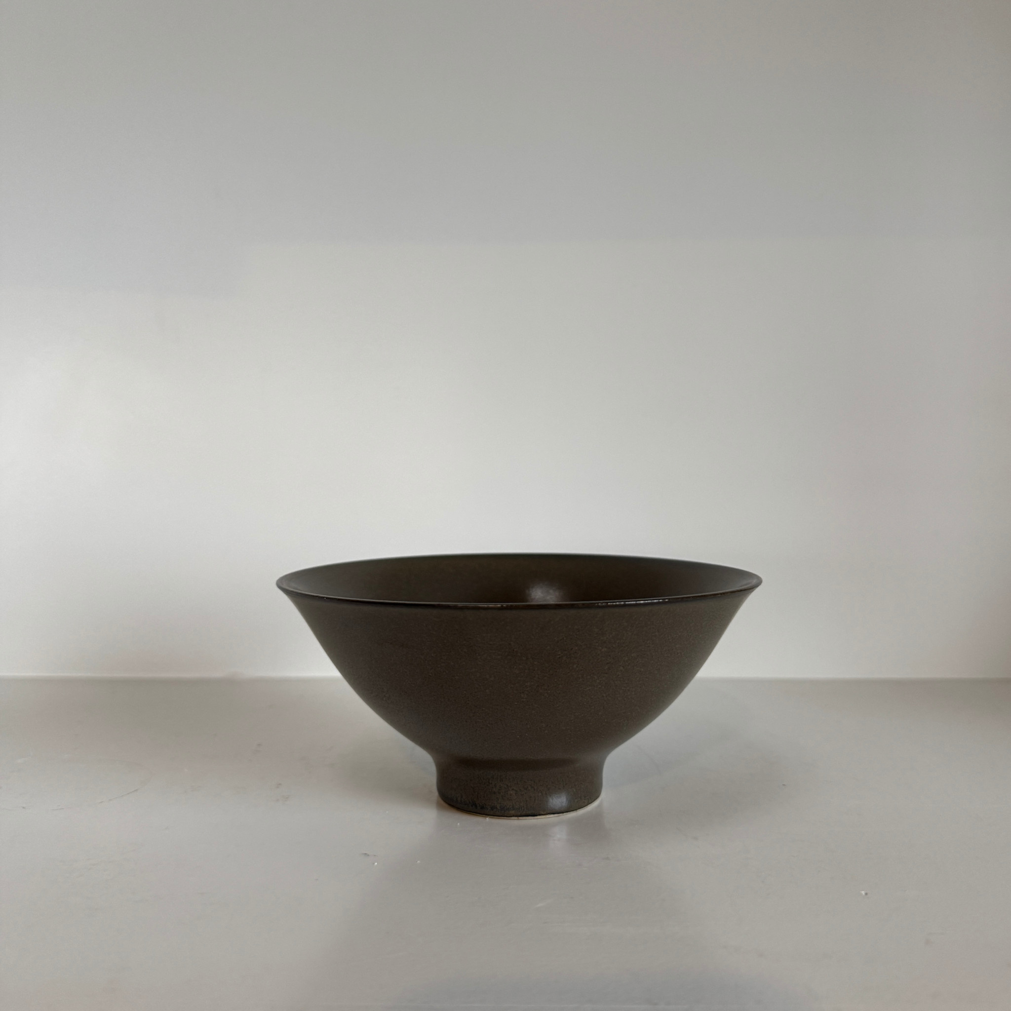 Alongu Alongu Rice Bowl 5.5" Tenmoku Brown