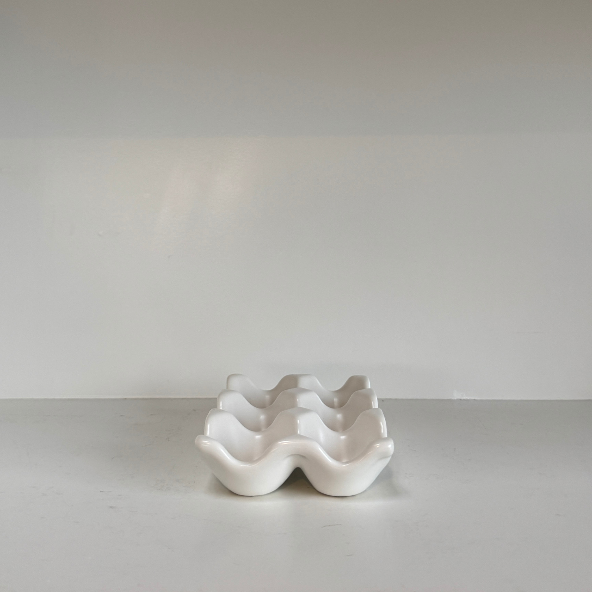 6 Egg Ceramic Tray - White