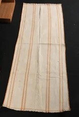 VINTAGE RUGS Vintage Flatweave Orange Striped Runner Rug - 1.8'x4.6'