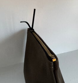 Cotton Canvas Olive Green Pouch