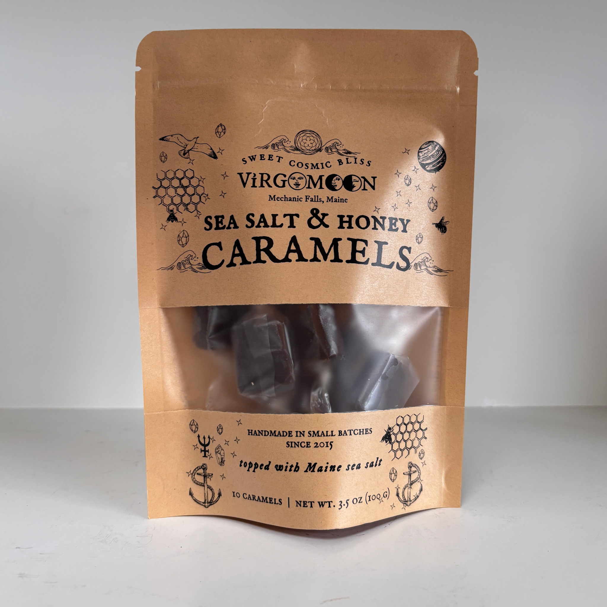 Virgo Moon Sea Salt & Honey Caramels -10 pack