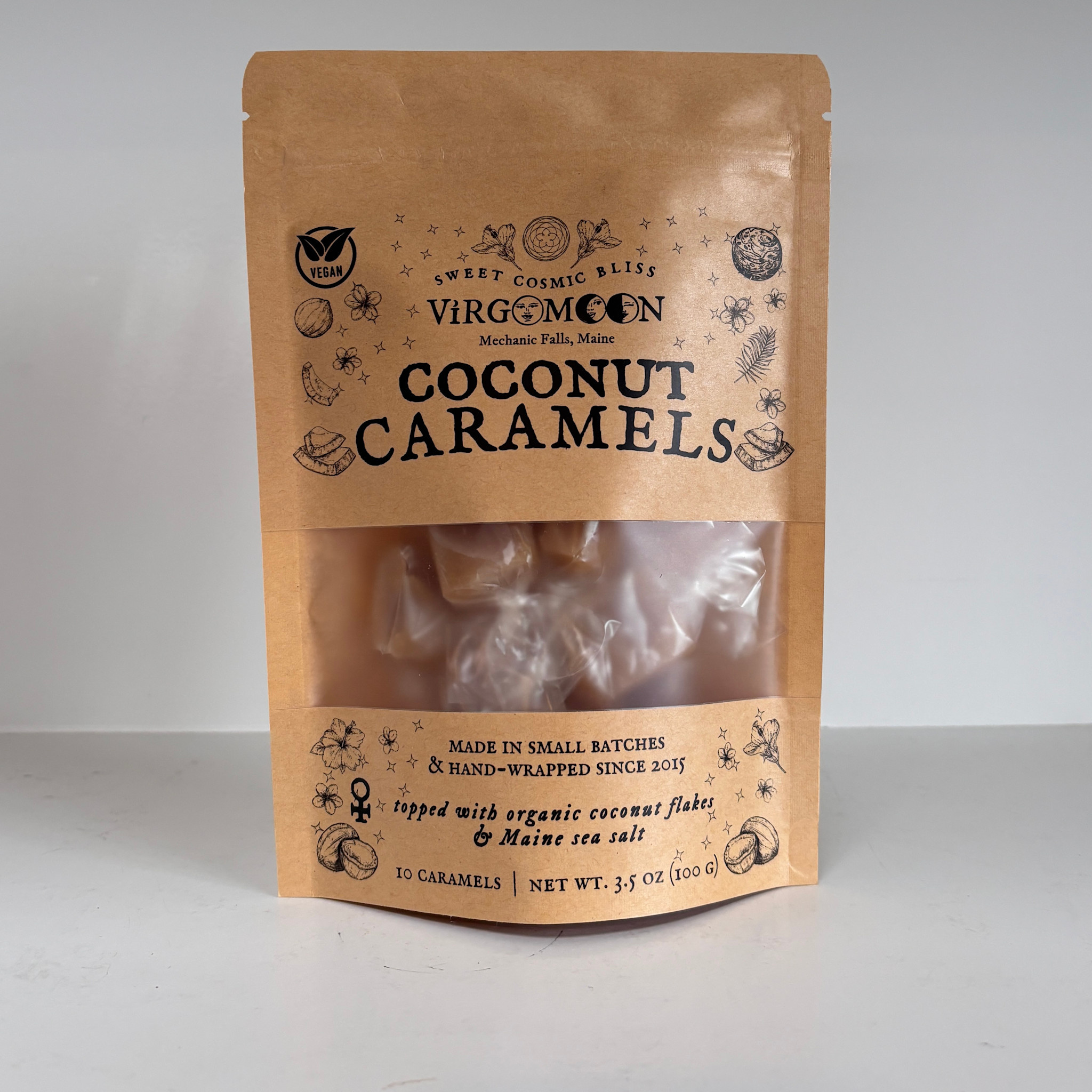 Virgo Moon Coconut Caramels (Vegan & Organic) -10 pack