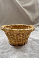 Bolga Baskets Natural Mini Round Cone Grass Bolga Basket - 7"D x 5"H