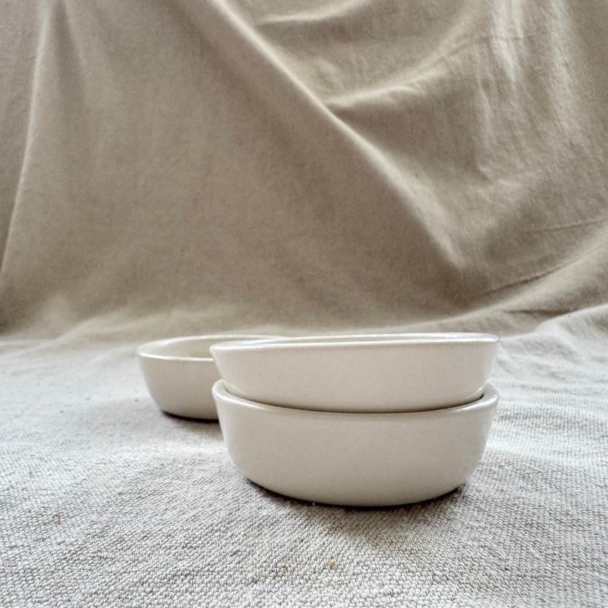Bad Dogs Studio Bad Dogs Studio Sauce Bowl- White 3"