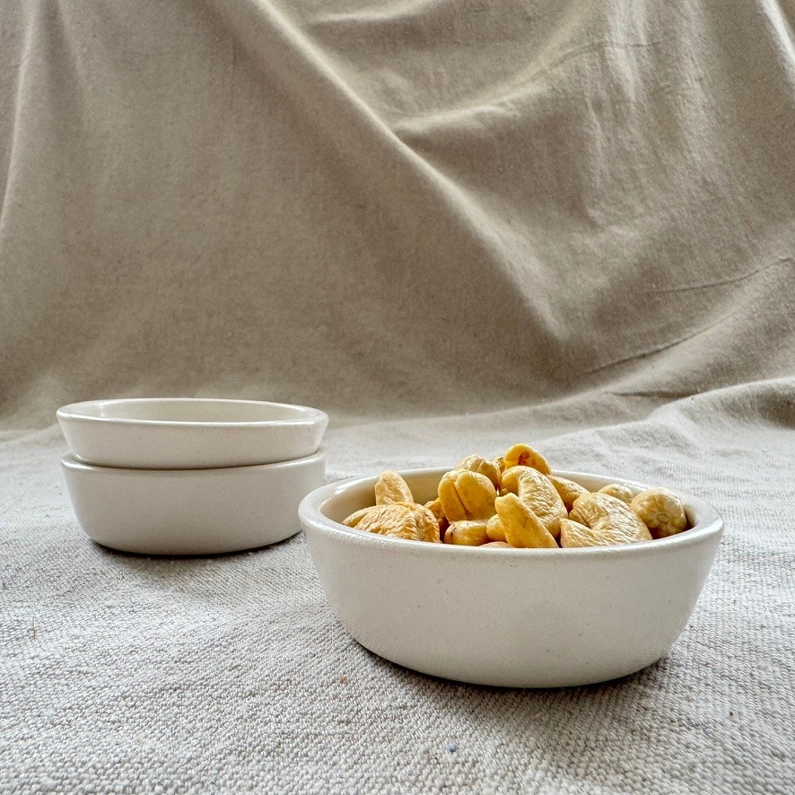 Bad Dogs Studio Bad Dogs Studio Sauce Bowl- White 3"