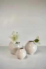 Trio of Jay Mini Moon Jar Ceramic Vases 6cm 7cm 8cm