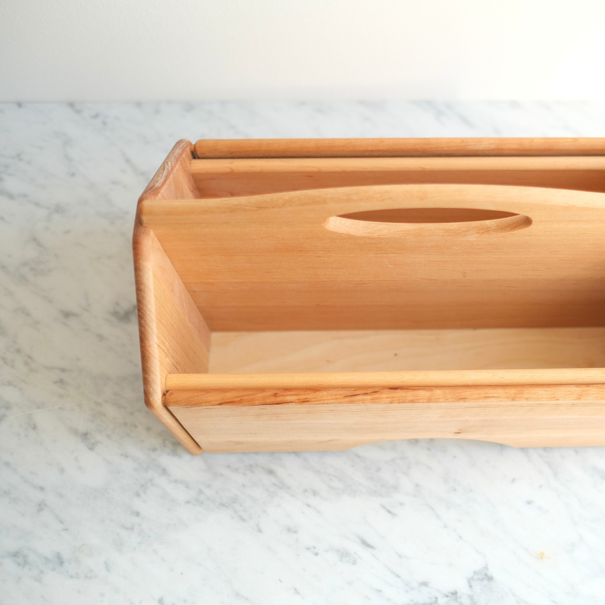 15" Wooden Tool Box with Closing Sides