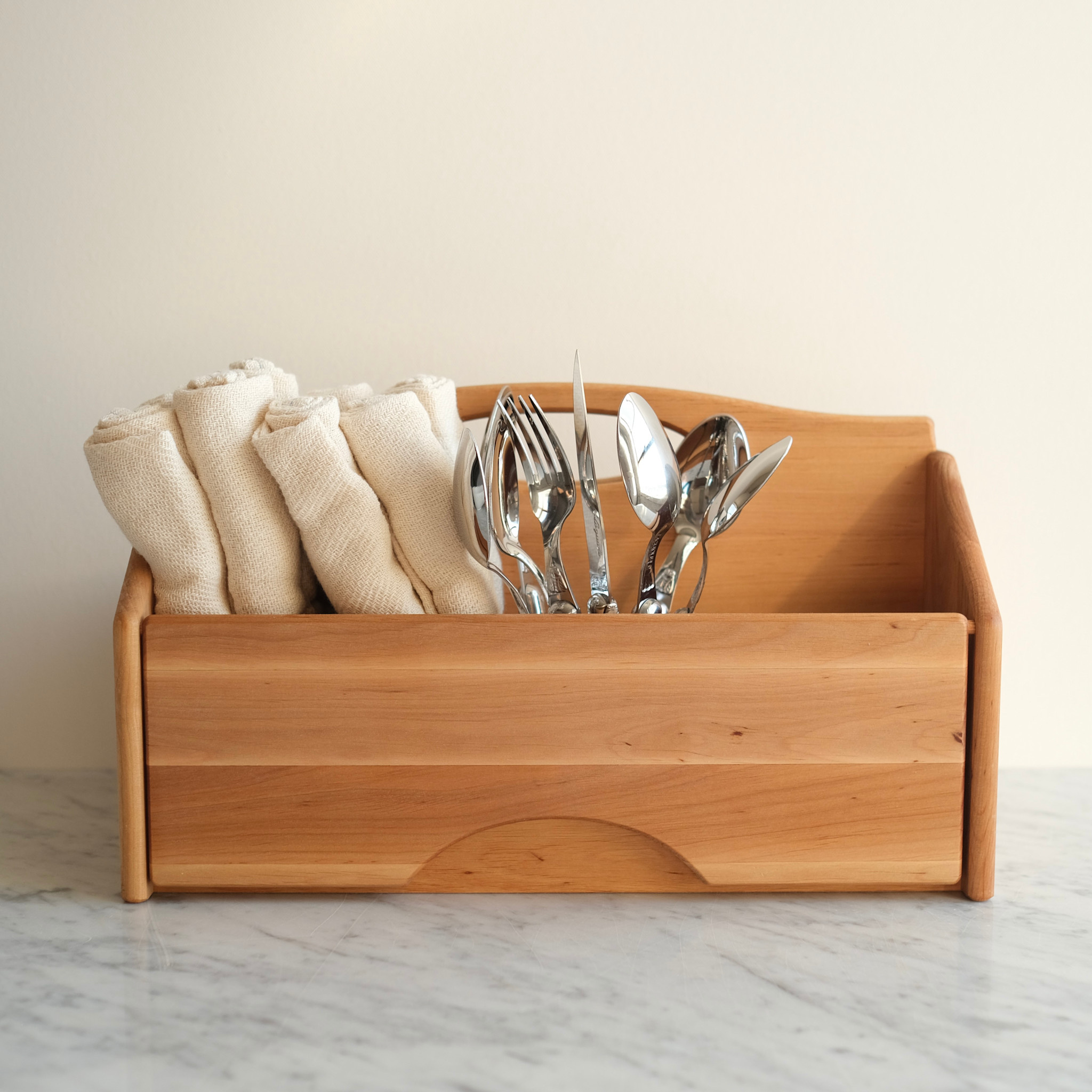 15" Wooden Tool Box with Closing Sides