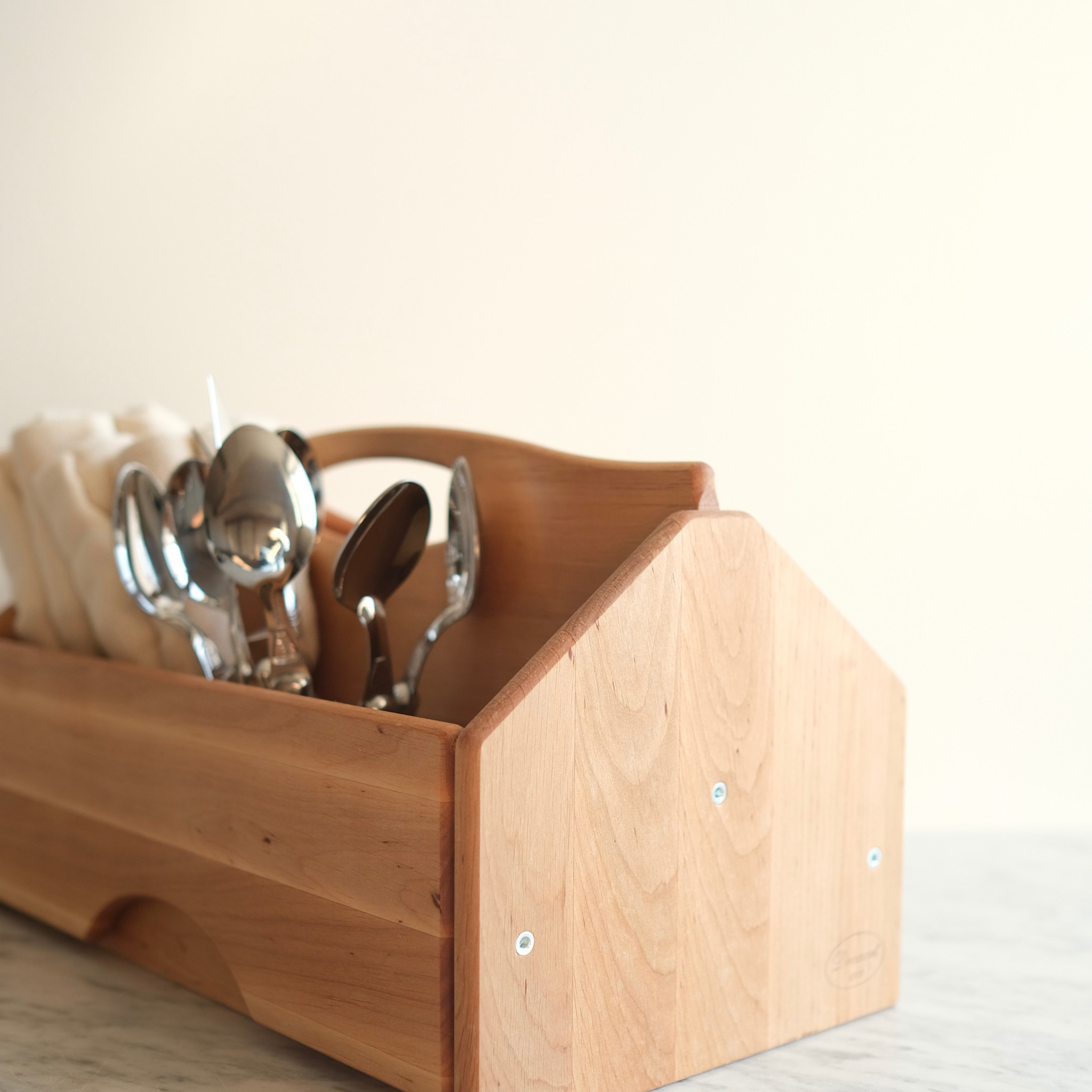 15" Wooden Tool Box with Closing Sides