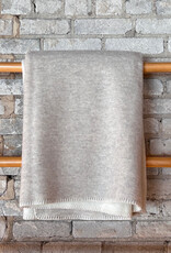Cashmere + Merino Wool Blanket - Beige Single-  79" x 55"