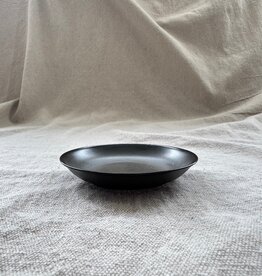 Alongu Alongu Plate 4" Tenmoku Brown