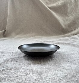 Alongu Alongu Plate Tenmoku Brown -4"
