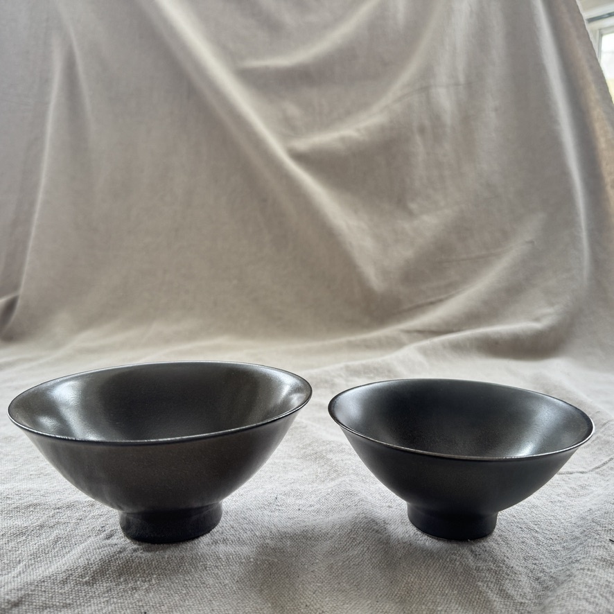 Alongu Alongu Rice Bowl 5" Tenmoku Brown