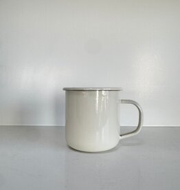 Golden Rabbit Cream Enamelware Mug - 12oz