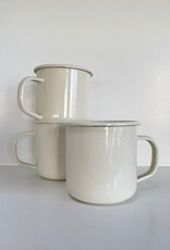 Golden Rabbit Cream Enamelware Mug - 12oz