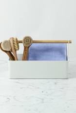 Japanese Two Tone Chambray Towels - Blue + White Washcloth