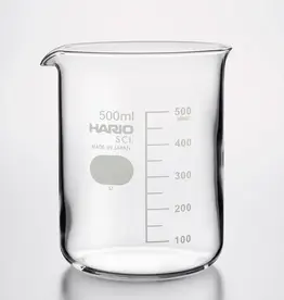 Hario Straight Sided Glass Beaker Vase - 500ml
