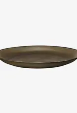 Alongu Alongu Plate Tenmoku Brown -8.75"