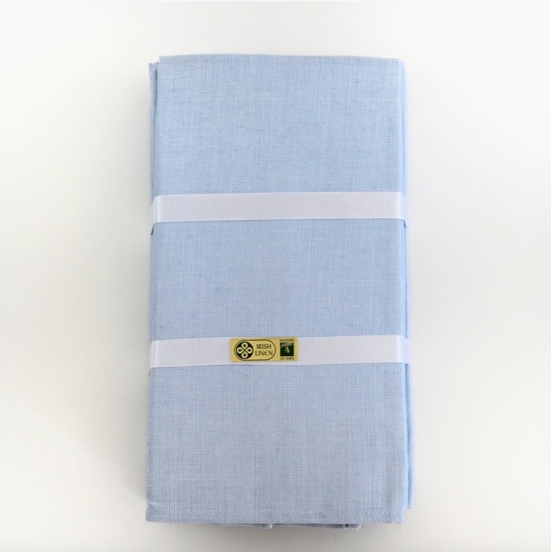 Irish Linen Dinner Napkin - Powder Blue (20"x20")