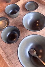Alongu Alongu Plate Tenmoku Brown -7"